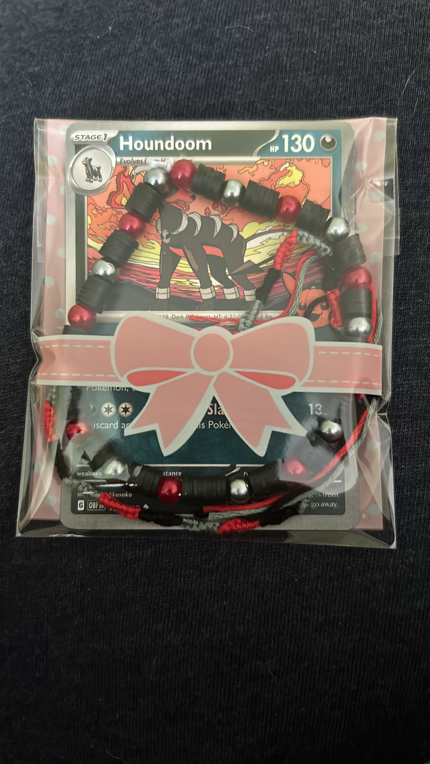 Pokemon Inspired Houndoom Bracelet pack