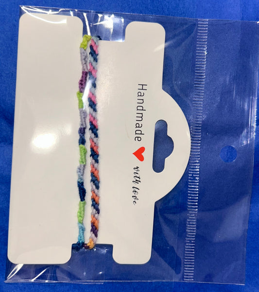 Tie- dye tie on bracelets