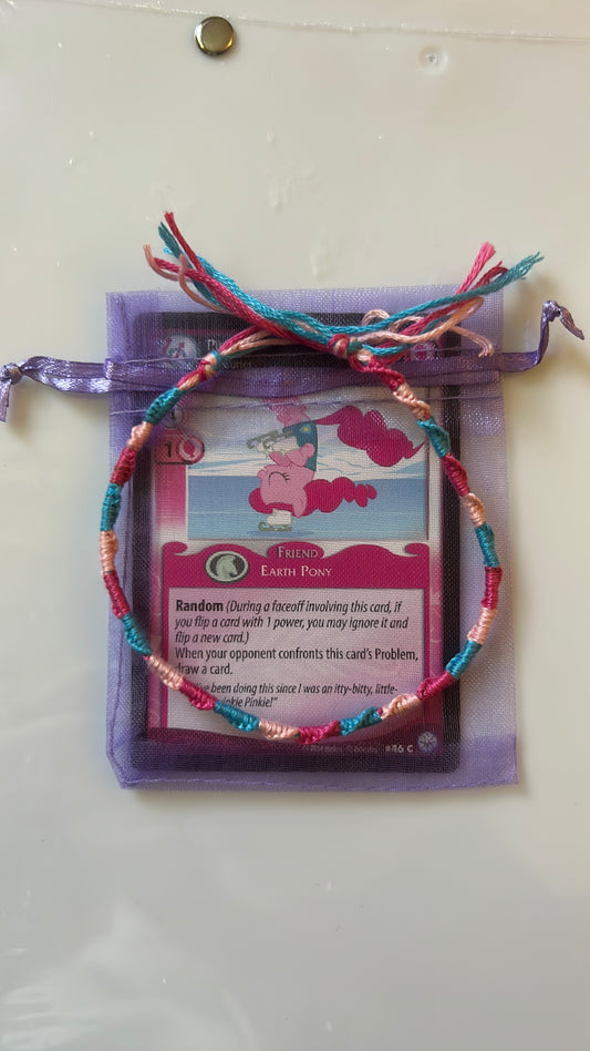 My Little Pony Pinkie Pie inspired bracelet