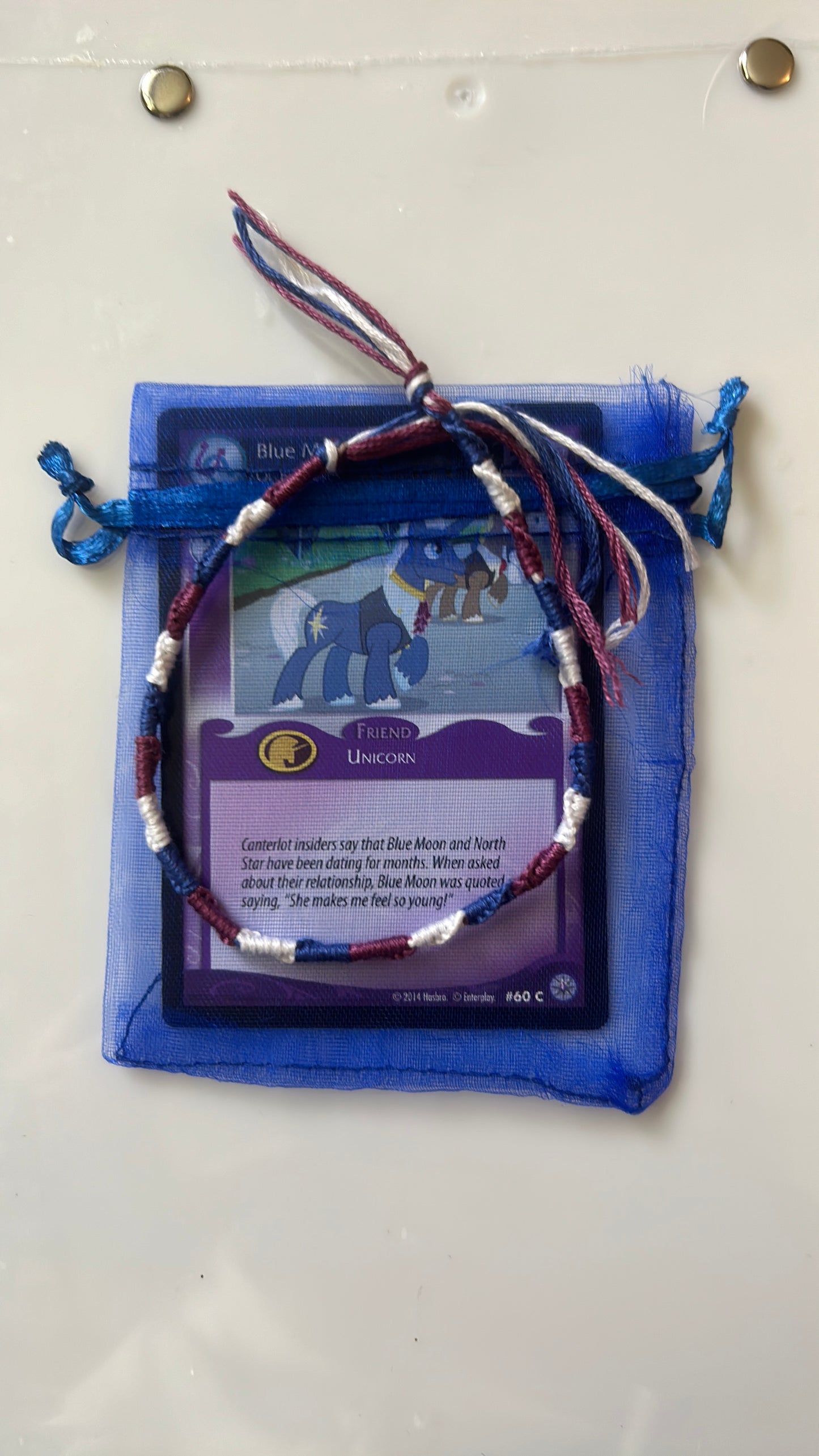 Blue Eyes MLP inspired bracelet